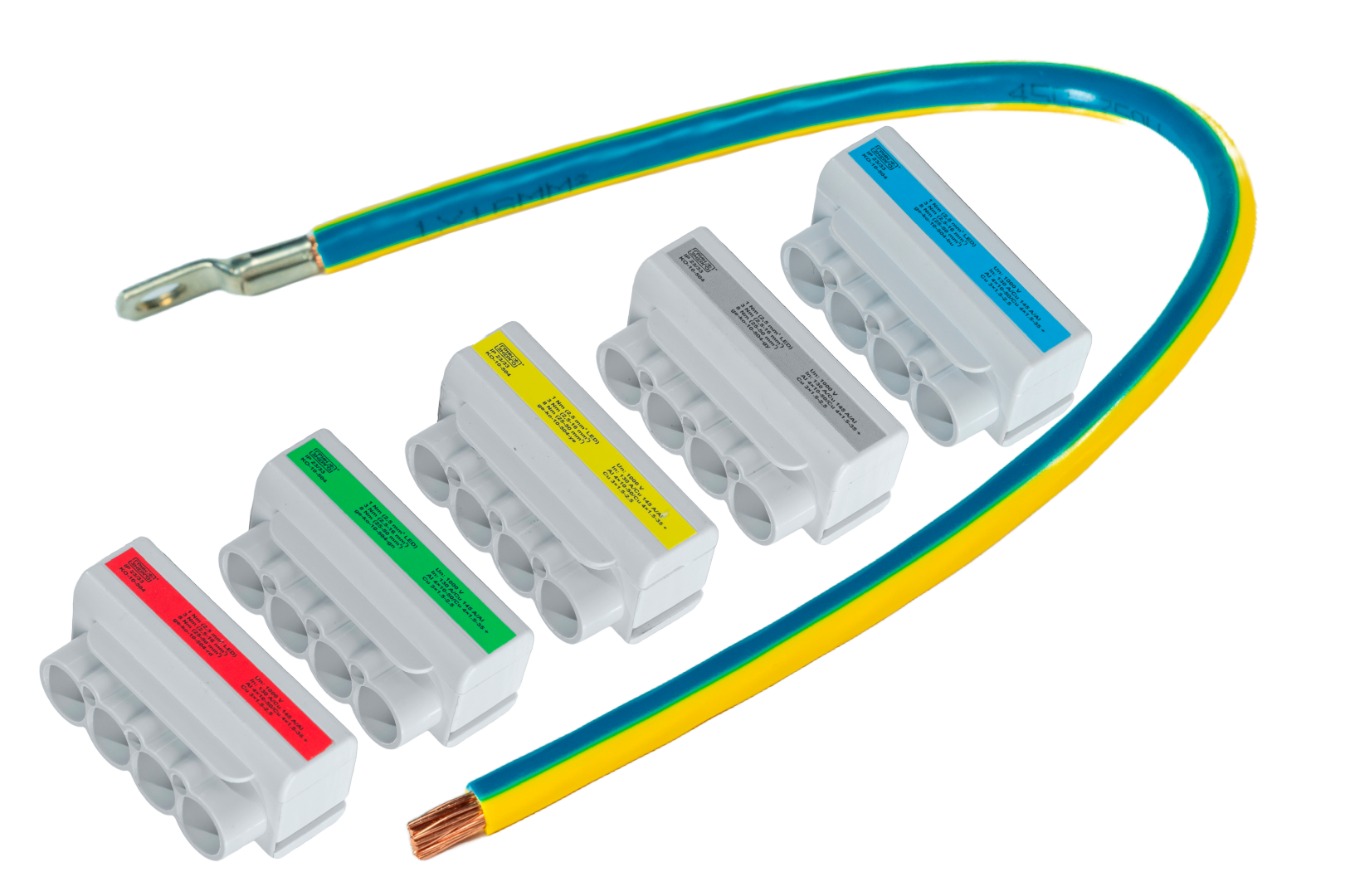 Комплект клеммников КПО-50.5.4 IP23/33 (5 x Al 4x10-50/Cu 4x1.5-35 + Cu 3x1.5-2.5) ГринЭнерго
